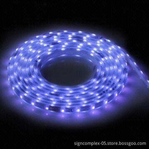 Flexible LED Strip with UV Resistant, Waterproof Features, 24V DC Voltage, Various Colors Available